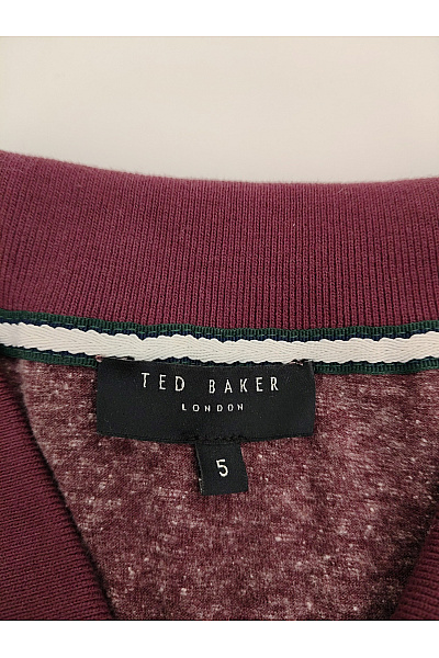 ted baker Pánské vínové polo tričko s krátkým rukávem a knoflíky Vel. XXXL | ted baker | obrázek 4