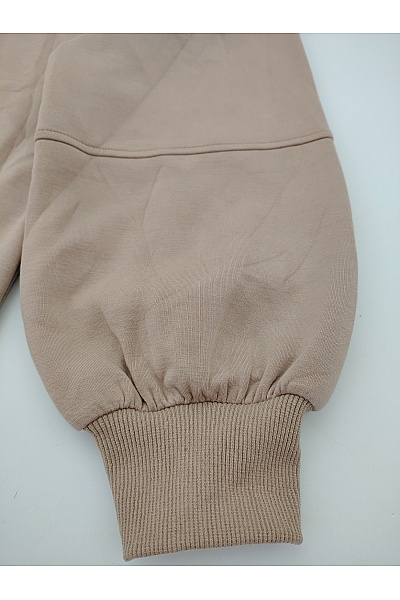 C'est tout Dámská béžová mikina oversized crewneck bez potisku Vel. IT 42 | C'est tout | obrázek 2