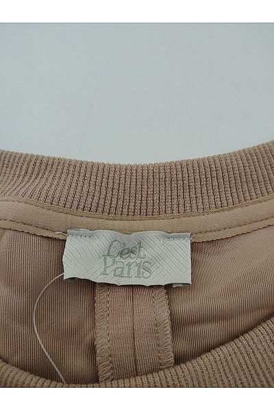 C'est tout Dámská béžová mikina oversized crewneck bez potisku Vel. IT 42 | C'est tout | obrázek 5