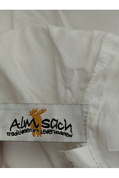 Almsach Bílá bavlněná crop halenka s volánky a krátkým rukávem Velikost 44 | Almsach | obrázek 6