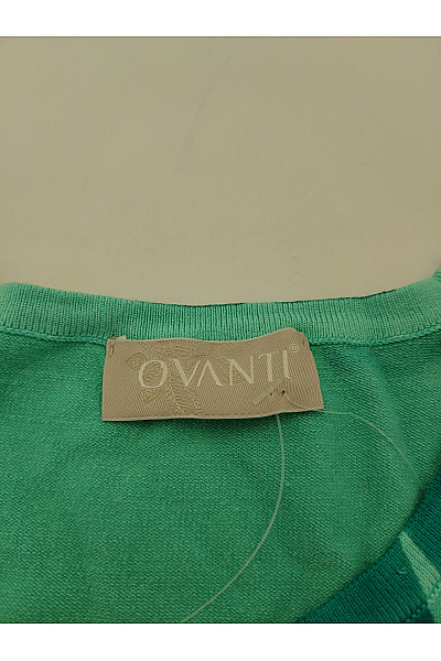 OVANTI Dámská zelená halenka s dlouhým rukávem a květinovým vzorem Velikost DE 44 | OVANTI | obrázek 3