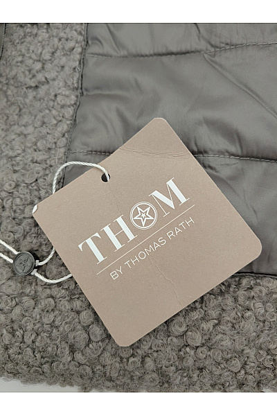 THOM By Thomas Rath Dámská bunda khaki plyšová prošívaná přechodová oboustranná Velikost DE 46 | THOM By Thomas Rath | obrázek 5