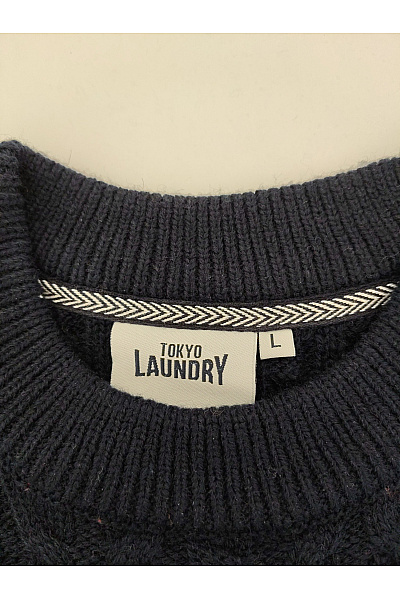 TOKYO LAUNDRY Modrý pletený pulovr s copánkovým vzorem Velikost L | TOKYO LAUNDRY | obrázek 6