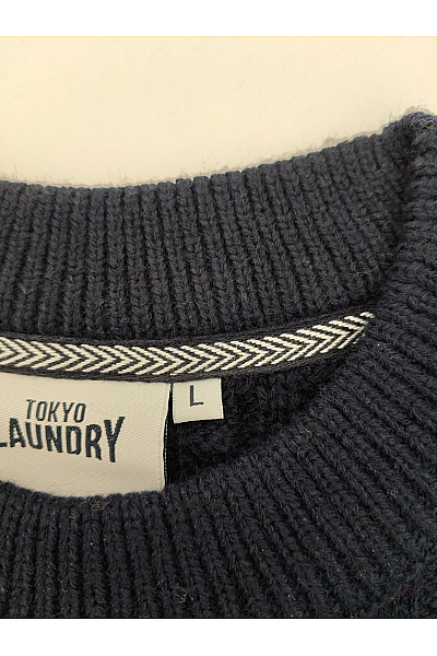 TOKYO LAUNDRY Modrý pletený pulovr s copánkovým vzorem Velikost L | TOKYO LAUNDRY | obrázek 7