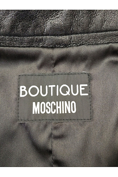MOSCHINO Černé elegantní kalhoty s vysokým pasem Vel. DE 34 | MOSCHINO | obrázek 5