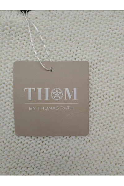 THOM By Thomas Rath Bílý bavlněný pletený pulovr Vel. DE 38 | THOM By Thomas Rath | obrázek 4