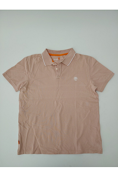 Timberland Béžové bavlněné polo tričko s krátkým rukávem Vel. XL | Timberland | obrázek 2