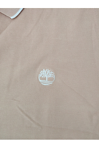 Timberland Béžové bavlněné polo tričko s krátkým rukávem Vel. XL | Timberland | obrázek 3
