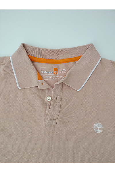 Timberland Béžové bavlněné polo tričko s krátkým rukávem Vel. XL | Timberland | obrázek 4