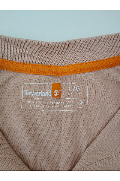Timberland Béžové bavlněné polo tričko s krátkým rukávem Vel. XL | Timberland | obrázek 8