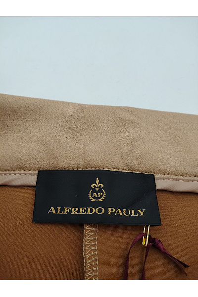 Alfredo Pauly Dámské khaki široké kalhoty s vysokým pasem a kapsami Vel. DE 44 | Alfredo Pauly | obrázek 5