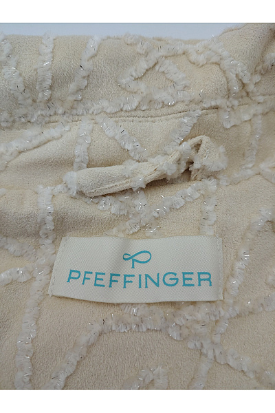 PFEFFINGER Béžové dámské sako na zip se strukturou Vel. XL | PFEFFINGER | obrázek 7