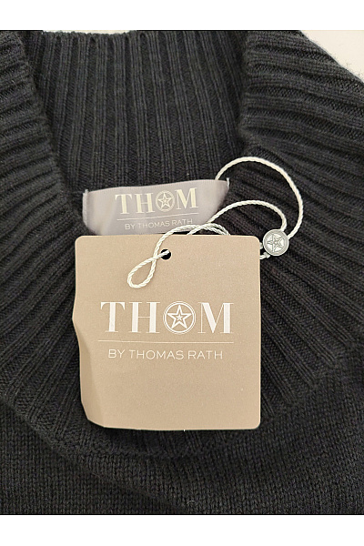 THOM By Thomas Rath Černý dámský kašmírový pulovr se stojáčkem Vel. DE 42 | THOM By Thomas Rath | obrázek 7