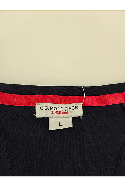 U.S.POLO ASSN. Dámské černé tričko s krátkým rukávem a kulatým výstřihem basic Vel. US L | U.S.POLO ASSN. | obrázek 4