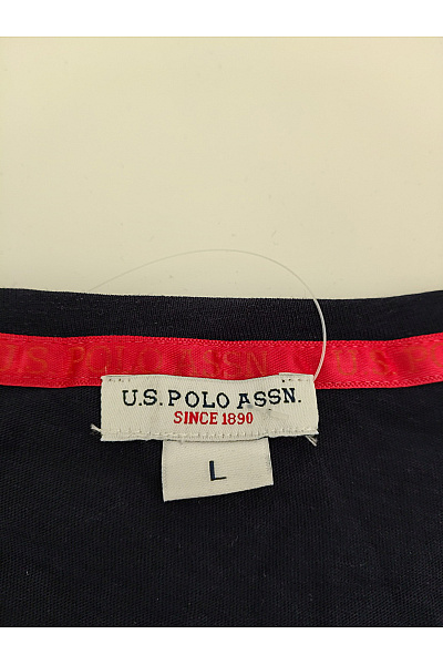 U.S.POLO ASSN. Dámské černé tričko s krátkým rukávem a kulatým výstřihem basic Vel. US L | U.S.POLO ASSN. | obrázek 5