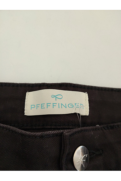 PFEFFINGER Černé bavlněné džíny s vysokým pasem a kapsami wide leg Vel. DE 42 | PFEFFINGER | obrázek 4