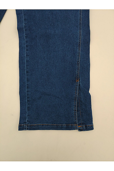 fiora blue Modré dámské džíny s vysokým pasem a rozparkem Vel. IT 46 | fiora blue | obrázek 2