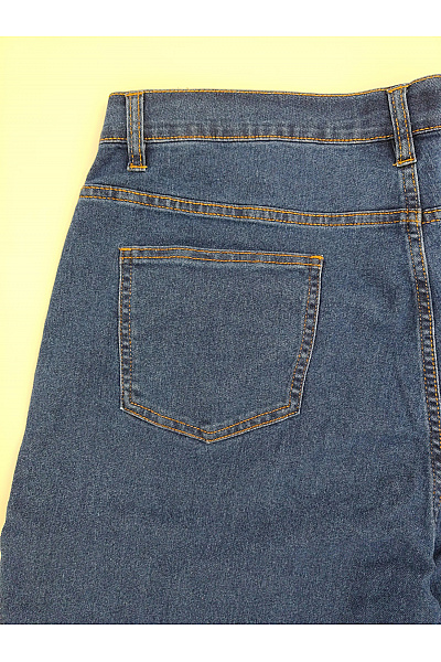 fiora blue Modré dámské džíny s vysokým pasem a rozparkem Vel. IT 46 | fiora blue | obrázek 9