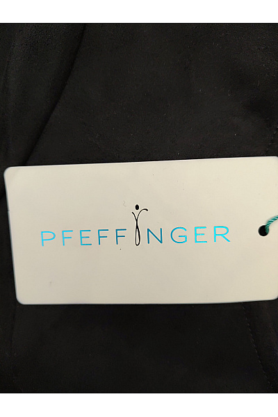 PFEFFINGER Černé semišové šaty s kapsami Velikost DE 44 | PFEFFINGER | obrázek 4