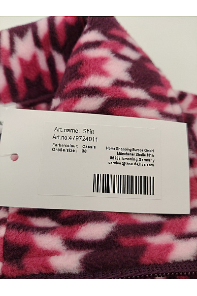 HELENA VERA Dámská mikina s dlouhým rukávem na zip barevná vzorovaná Vel. DE 36 | HELENA VERA | obrázek 7
