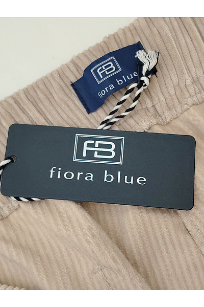 fiora blue Béžové manšestrové široké kalhoty s kapsami Velikost DE 48 | fiora blue | obrázek 4
