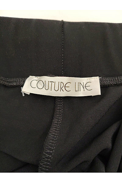 COUTURE LINE Černé dámské kalhoty široké tříčtvrteční Velikost IT 48 | COUTURE LINE | obrázek 5