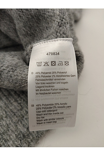 Lola Paltinger Šedý pletený pulovr s norským vzorem a stojáčkem Vel. IT 40 | Lola Paltinger | obrázek 7