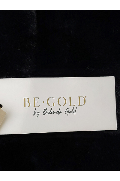 Belinda Gold Černá dámská parka s kapucí a kožešinou Vel. DE 42 | Belinda Gold | obrázek 8