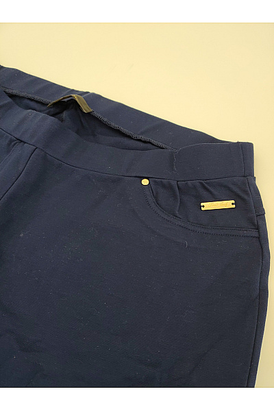 Alfredo Pauly Modré elegantní kalhoty s vysokým pasem Vel. FR 44 | Alfredo Pauly | obrázek 2