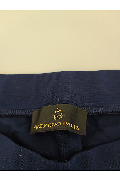 Alfredo Pauly Modré elegantní kalhoty s vysokým pasem Vel. FR 44 | Alfredo Pauly | obrázek 3