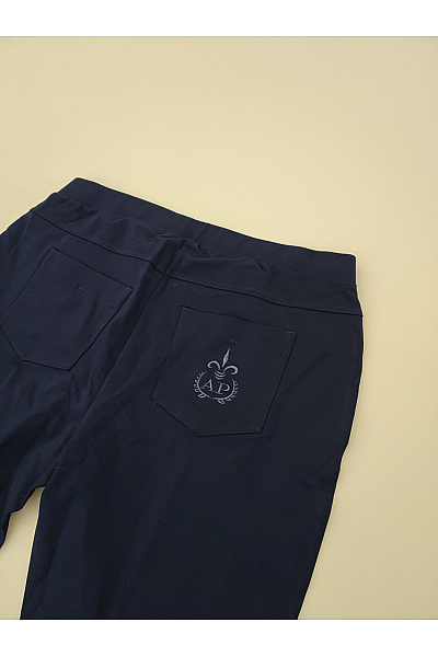 Alfredo Pauly Modré elegantní kalhoty s vysokým pasem Vel. FR 44 | Alfredo Pauly | obrázek 6