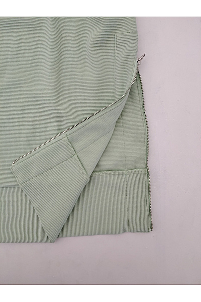 Jana Ina Dámská khaki mikina s dlouhým rukávem oversized crewneck Velikost DE 38 | Jana Ina | obrázek 3