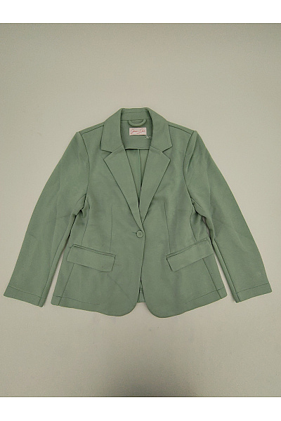 Jana Ina Dámské Khaki Blejzr S Jedním Knoflíkem Elegantní Velikost EU 38