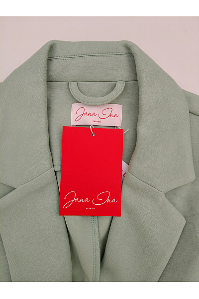 Jana Ina Dámské khaki blejzr s jedním knoflíkem elegantní Velikost EU 38 | Jana Ina | obrázek 5
