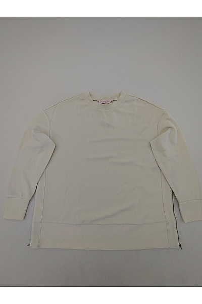 Jana Ina Béžová Dámská Mikina Oversized Crewneck Velikost IT 38
