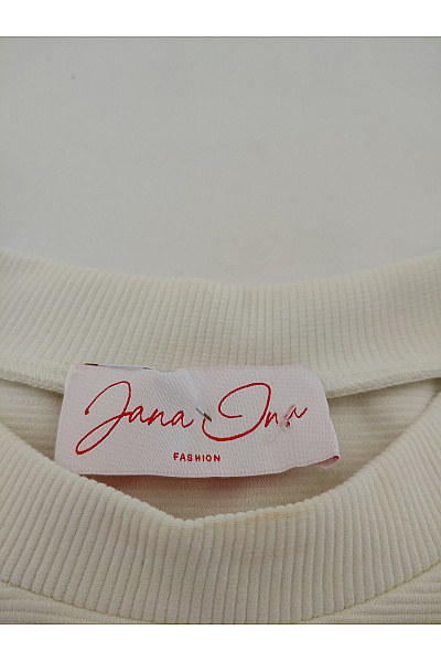 Jana Ina Béžová dámská mikina oversized crewneck Velikost IT 38 | Jana Ina | obrázek 5