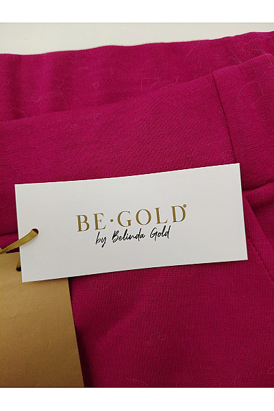 Belinda Gold Fialové široké kalhoty s vysokým pasem Vel. DE 42 | Belinda Gold | obrázek 3