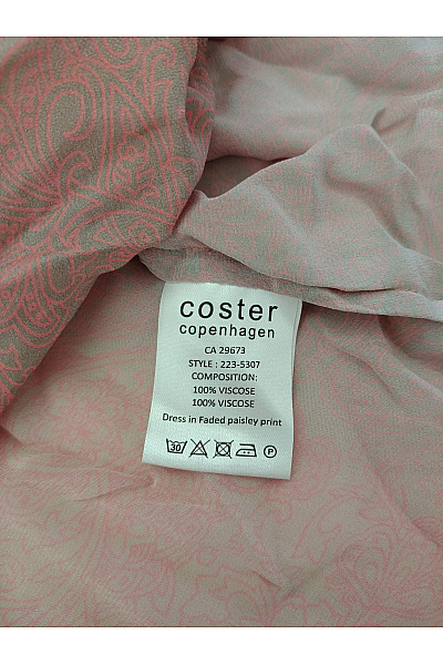 coster copenhagen Hnědé midi šaty s krátkým rukávem Vel. EU 38 | coster copenhagen | obrázek 6