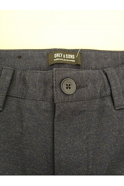 ONLY & SONS Pánské modré chinos kalhoty s kapsami Vel. US 31 | ONLY & SONS | obrázek 3