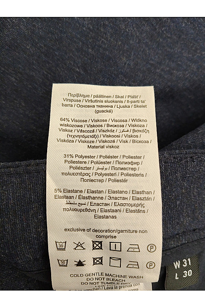 ONLY & SONS Pánské modré chinos kalhoty s kapsami Vel. US 31 | ONLY & SONS | obrázek 5