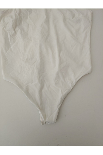 Calvin Klein Bílé asymetrické jednodílné plavky Velikost XL | Calvin Klein | obrázek 3