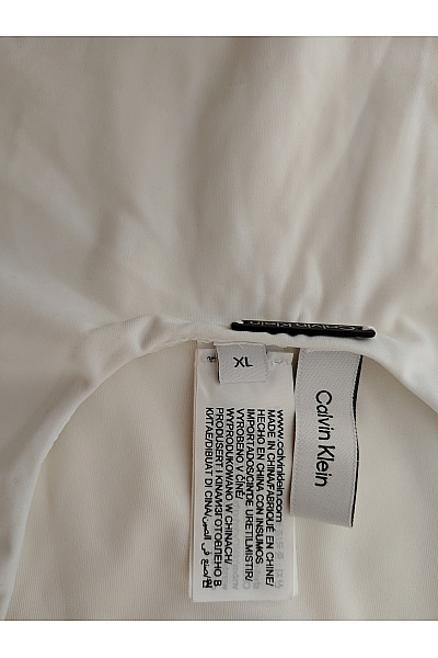 Calvin Klein Bílé asymetrické jednodílné plavky Velikost XL | Calvin Klein | obrázek 6