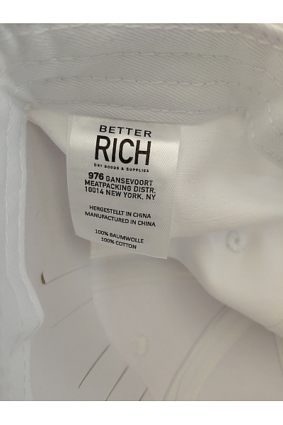 BETTER RICH Bílá bavlněná kšiltovka s nápisem New York Velikost X | BETTER RICH | obrázek 4