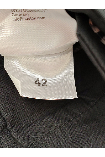 C'est tout Černé široké kalhoty s vysokým pasem a páskem Velikost DE 42 | C'est tout | obrázek 6