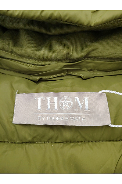 THOM By Thomas Rath Dámská khaki prošívaná přechodná bunda s kapucí Vel. DE 42 | THOM By Thomas Rath | obrázek 9