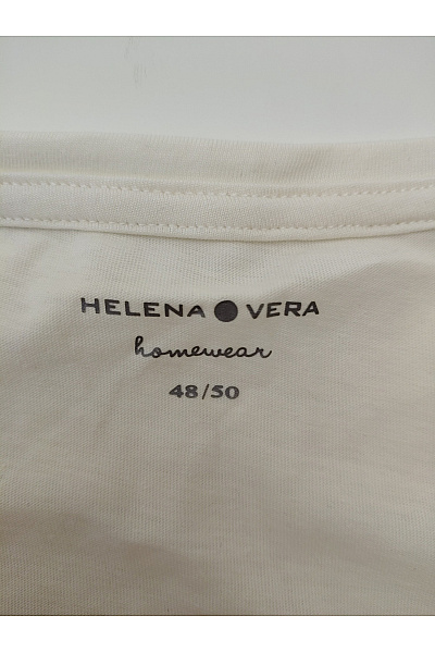 HELENA VERA Bílé dámské tričko s krátkým rukávem a potiskem srdce Velikost EU 48/50 | HELENA VERA | obrázek 5