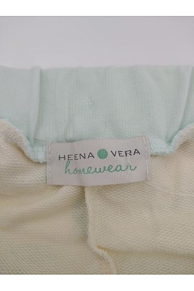 HELENA VERA Béžové dámské tepláky s potiskem peří volné domácí Vel. EU 44/46 | HELENA VERA | obrázek 3