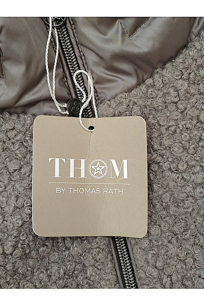 THOM By Thomas Rath Dámská prošívaná přechodová bunda se zipem šedá Velikost DE 50 | THOM By Thomas Rath | obrázek 10