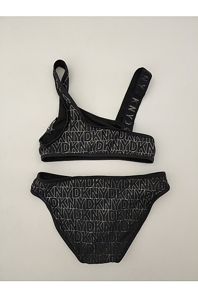 Donna Karan Černé dvoudílné asymetrické sportovní plavky | Donna Karan | obrázek 4