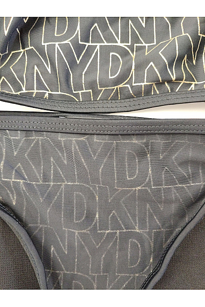 Donna Karan Černé dvoudílné asymetrické sportovní plavky | Donna Karan | obrázek 6